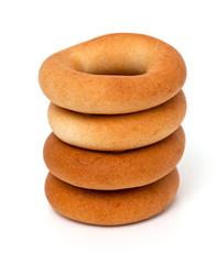 bagels isolated on white background