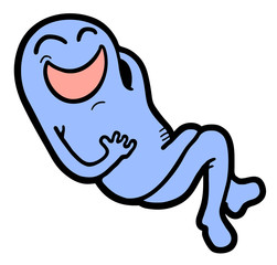 Blue character