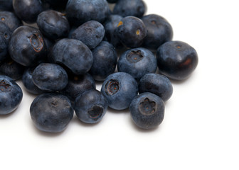 blueberries isolated on white background