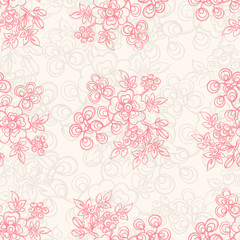 seamless beige floral background