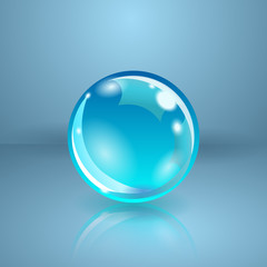 Realistic sphere or ball. Vector illustration.