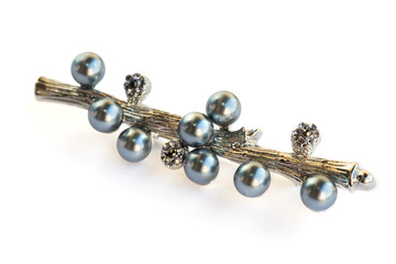 Gray brooch