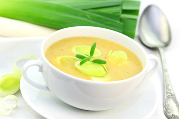 Lauchcremesuppe