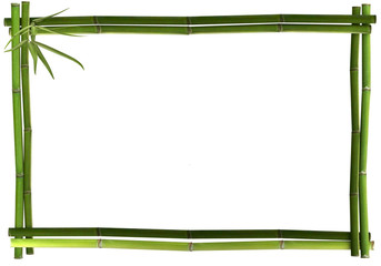 Bambusrahmen grün waage - 49862932