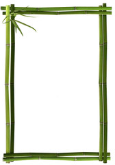Bambusrahmen grün senkrecht