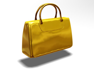 handbag made of gold