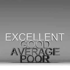 3d text for business background