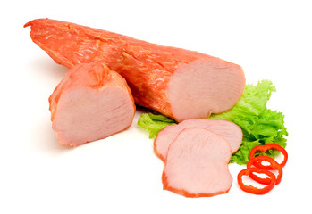 Pork loin steak fillet and slices