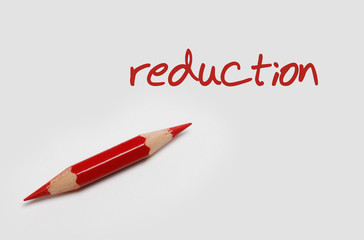 Rotstift mit Schrift reduction