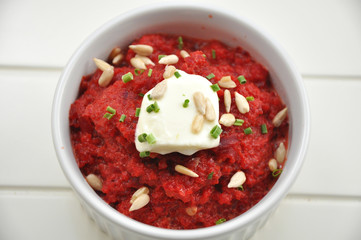 Pürierte Rote Beete