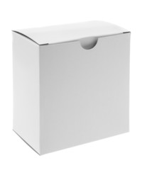 blank white carton box