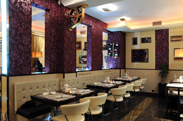 modern coffee restaurant interior