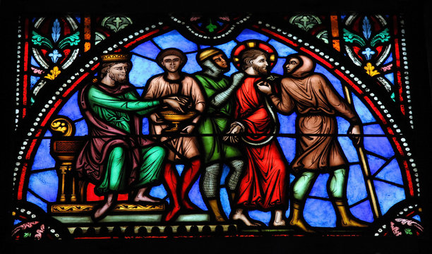 Jesus on Good Friday - Stained Glass