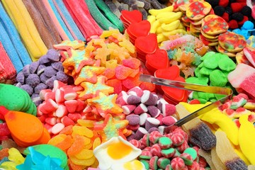 Confectionery shop - Boqueria in Barcelona, Spain