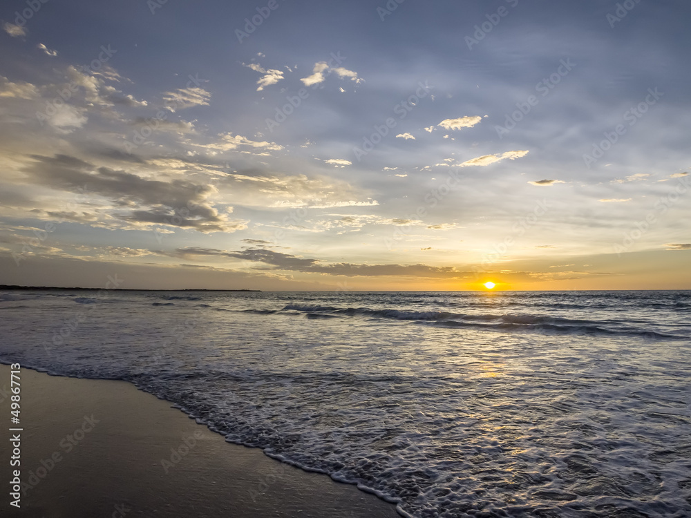 Wall mural sunset