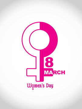 Beautiful design element for women's day