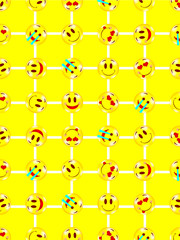 にこにこ　笑顔　キャラクター　背景