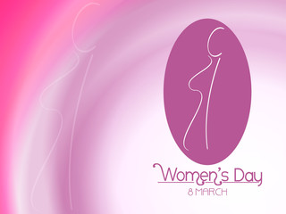 Elegant women's day background. vector illustration