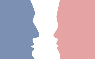 Mann und Frau kommunizieren