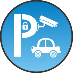 Symbol of guarded parking