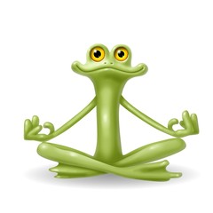 Obraz premium geko yoga