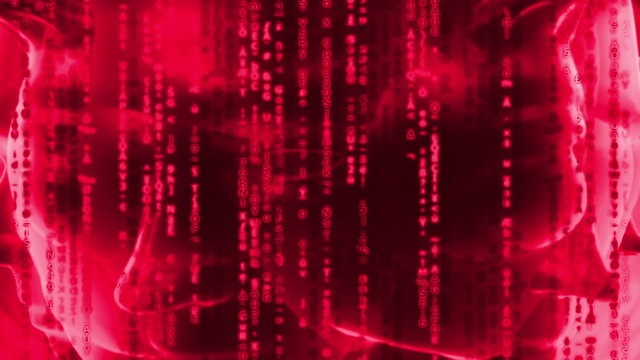 Kopf - Matrix - Kommunikation - rot