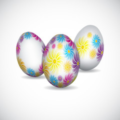 Background with easter eggs