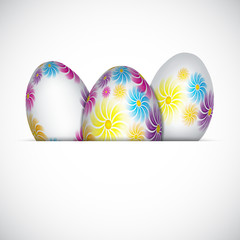 Background with easter eggs