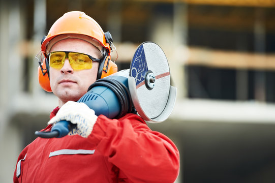 builder worker at construction site