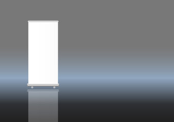 Roll up banner,free copy space, vector format, scalable