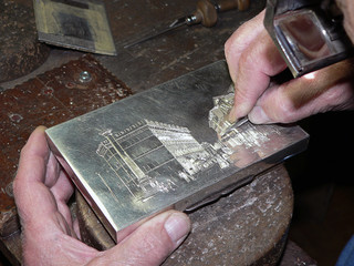 silversmith affecting silver box