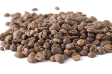 Coffee beans close-up