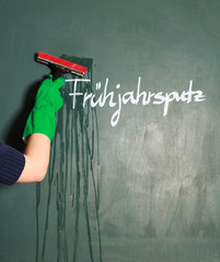 beschriftete Tafel