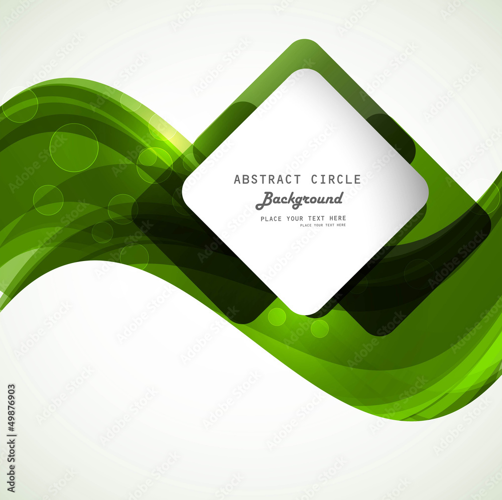 Canvas Prints abstract business technology colorful green wave vector