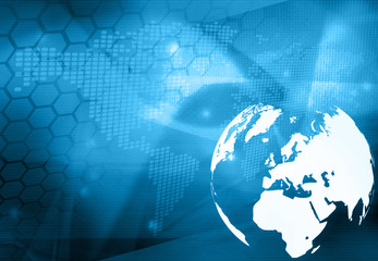 Obraz premium Europe map technology