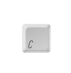letter C white computer keyboard
