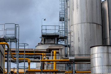 Agricultural silo outdoors