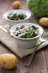 Pizzoccheri - buckwheat tagliatelle