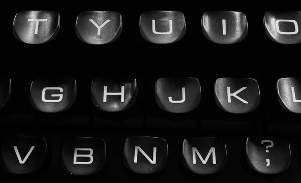 Old typewriter keyboard