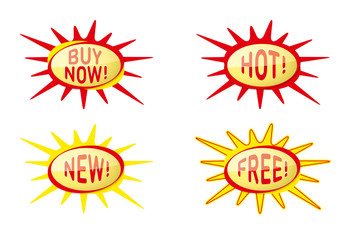 Yellow and red wobblers 