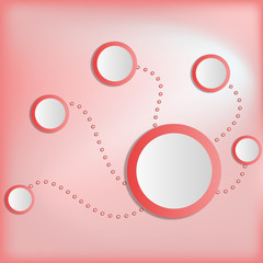 red circle background