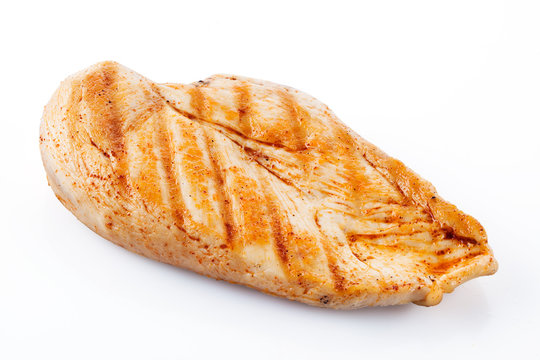 Grilled chicken breast with clipping path