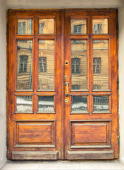 Old wooden door