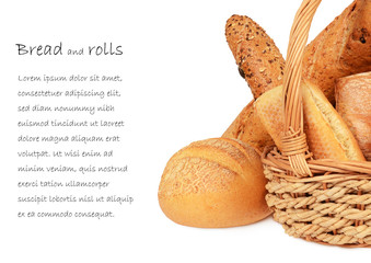 Composition with bread and rolls