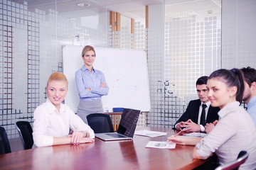 business people in a meeting at office