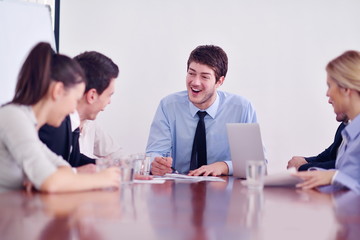 Fototapeta premium business people in a meeting at office