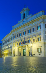 Fototapeta na wymiar Palazzo Montecitorio Izba Deputowanych
