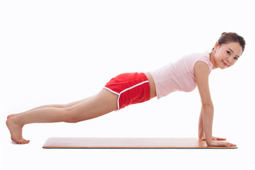 Young Asian woman  exercise yoga