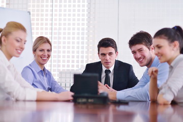 business people in a meeting at office