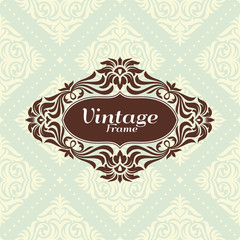 vintage floral frame
